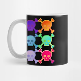 Skull and Crossbones Pirate Flag Multi Field Gradient Mug